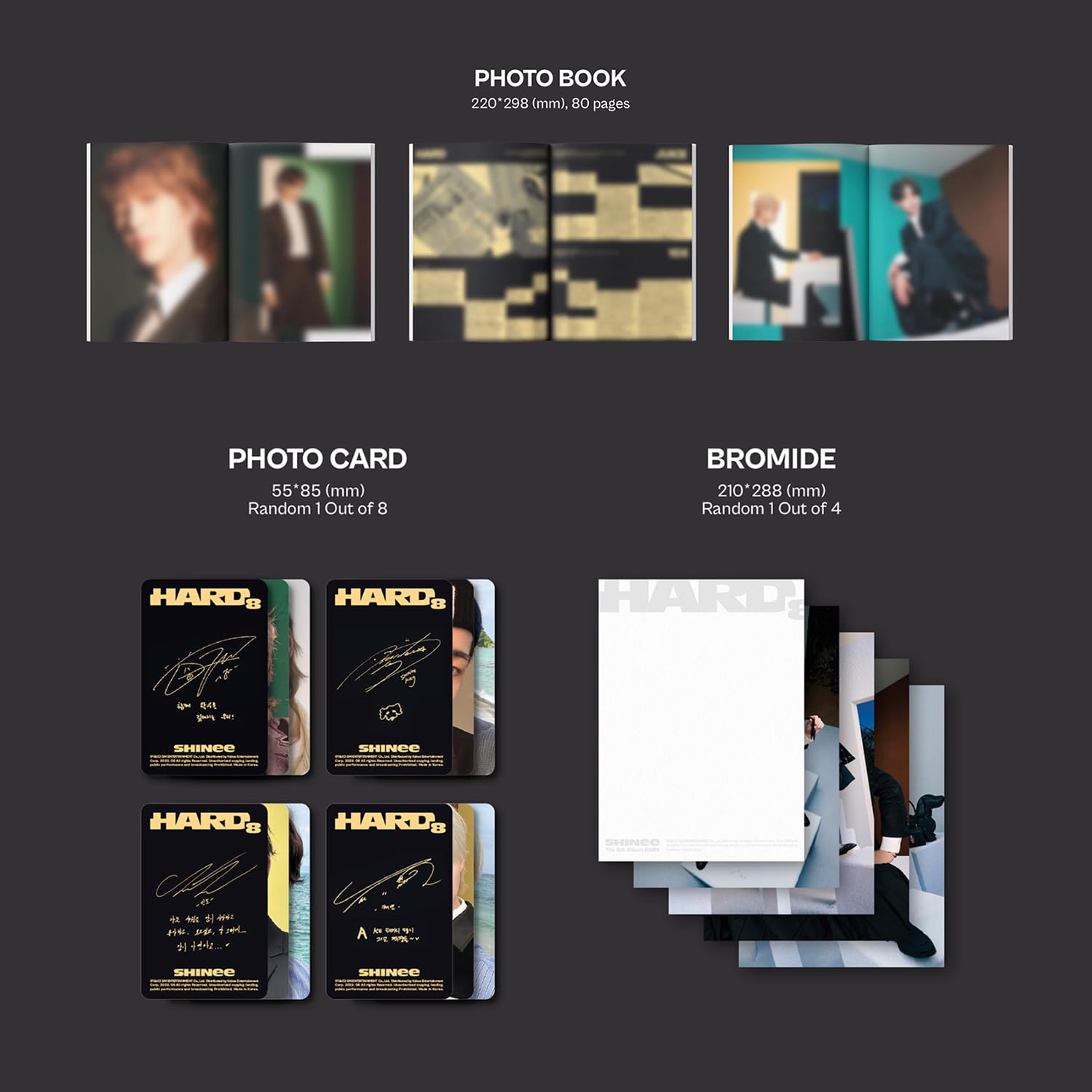 テミン　SHINee アルバム　8種セット SHINEE THE 8TH ALBUM HARD DIGIPACK VER - Kpop USA