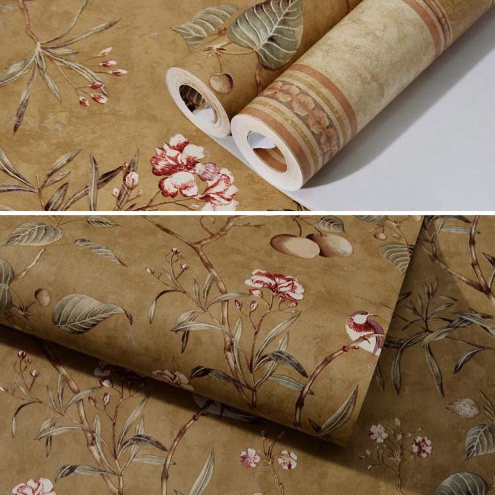 Papier Peint Arbre En Fleurs Et Oiseaux Nr. U25842 – Magasin En Ligne