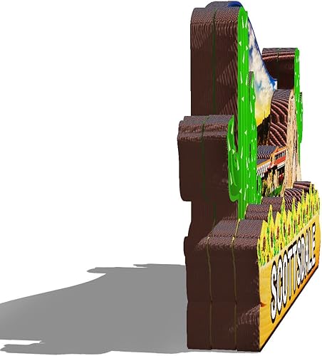 Miniatura 2 de Imán de madera 3D de USA Scottsdale para nevera, recuerdos coleccionables, decoración hecha a mano, artesanías 2