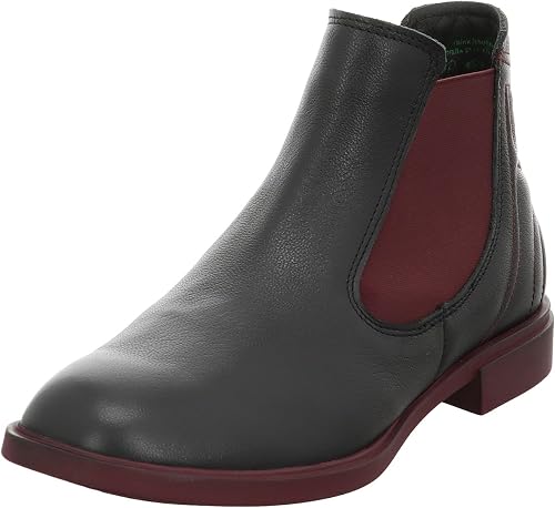 Think! NINA Botines para mujer, forro de piel, color negro, 