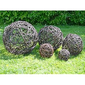 Wilgenbal 60 cm – Tuindecoratie bal van wilgentenen natuurlijke decoratie wilgenbal wilgenvlechtwerk – handgemaakt in de…