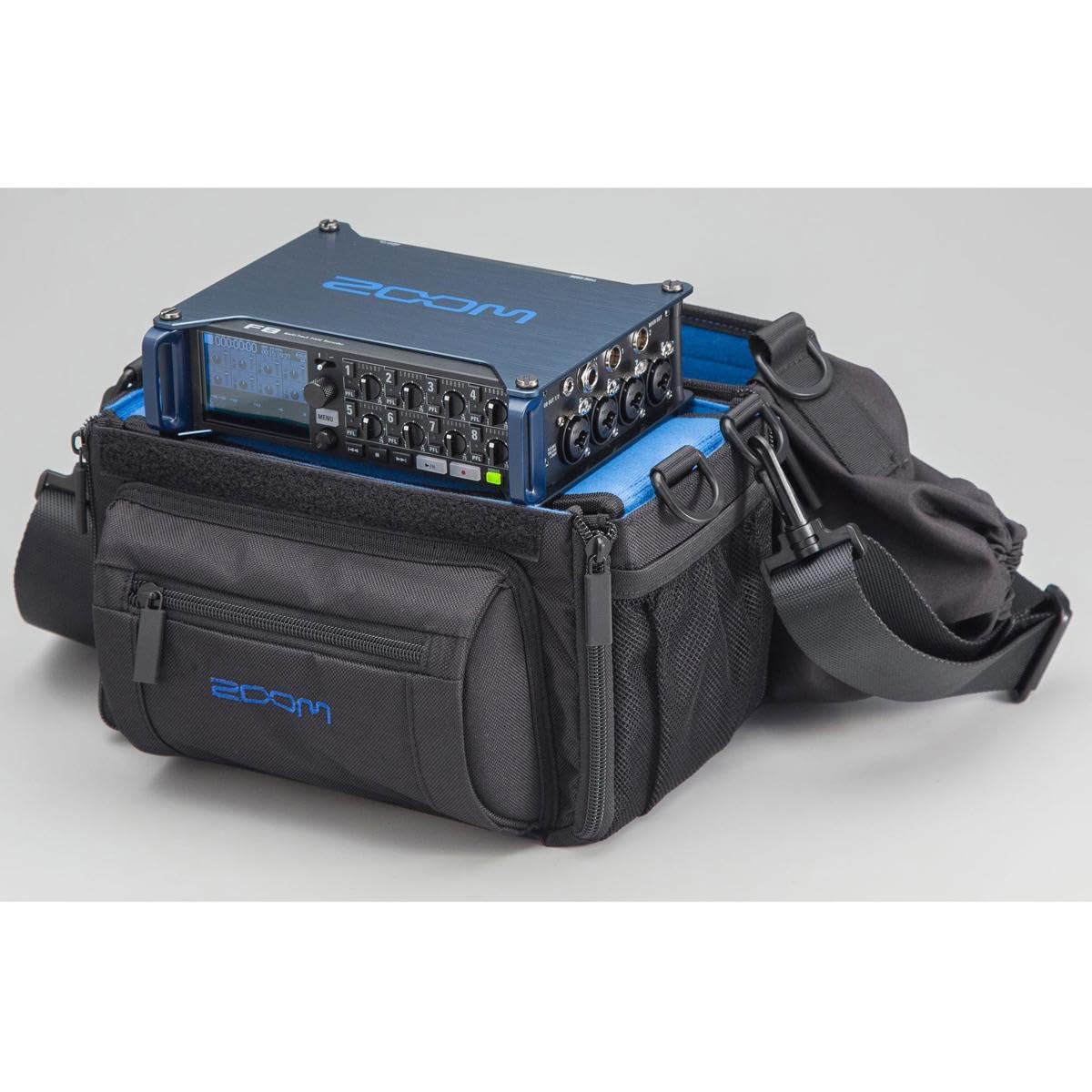 Zoom PCF-8n - Funda de producción para F8n, F8, F4, múltiples Compartimentos y Bolsillos, Acceso a entradas y Salidas, Pantalla Protectora para Proteger de la Lluvia y el Polvo