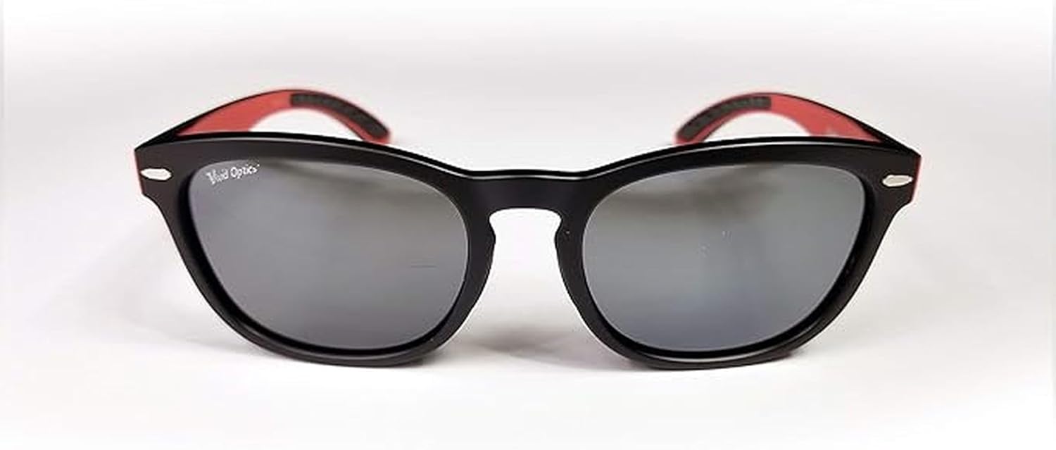 Volvik Sunglasses: Just Call Me Matte POLARIZED SMOKE/RED