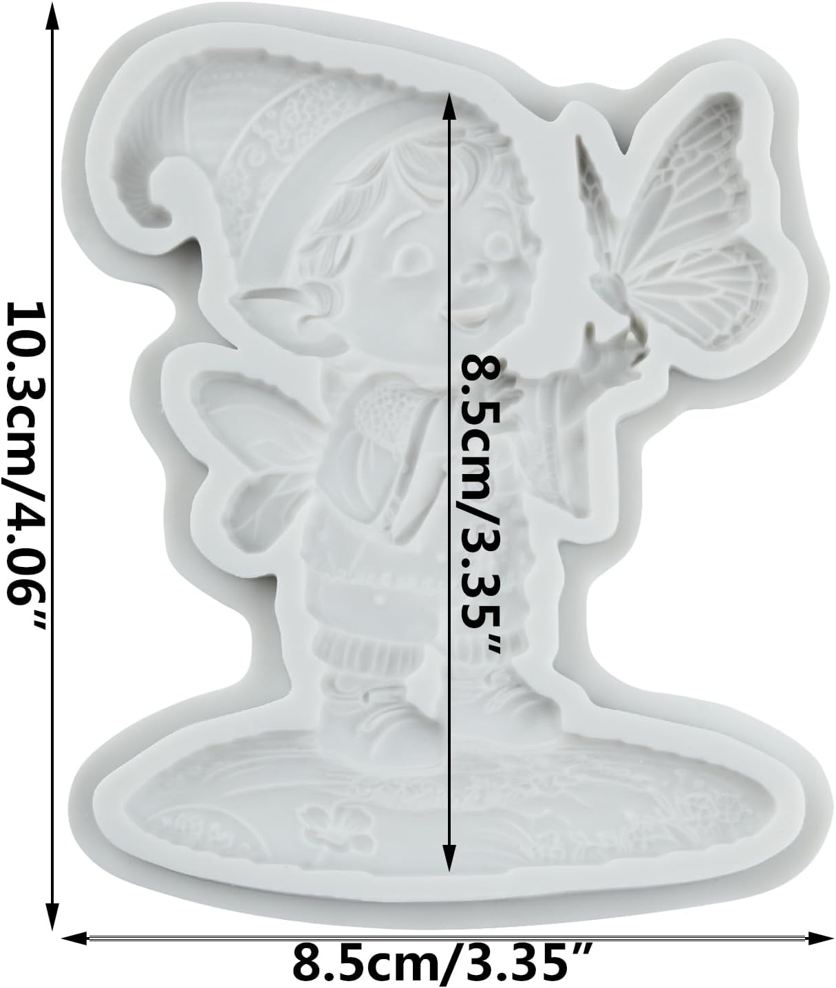 Butterfly Fairy Polymer Clay Mold Elf Boy Silicone Molds