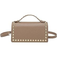 Womens Studded Crossbody Bag,Small Top Handle Purse,Mini Shoulder Handbag,Party Travel