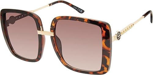 Jessica Simpson J6114 - Lentes de sol cuadrados de gran tamaño para mujer con protección UV 100 Regalos glamorosos para ella 2323in