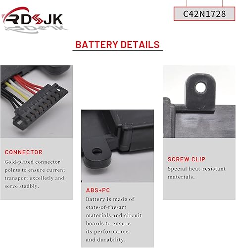 Miniatura 5 de C42N1728 Batería para portátil Asus Zenbook Pro 15 U5500 UX550GE UX550GEX UX550GD UX550GDX UX580G UX580GD UX580GDX UX580GE UX580GEX UX550GDDDX X-1C