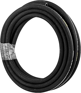 VEVOR Hydraulic Hose 1/4 inch x 100 ft, Coiled Hydraulic Hose 5800 PSI, Rubber Hydraulic Hose with 2 High-Tensile Steel Wire Braid, Bulk Hydraulic Hose -20℃ to 140℃, Hydraulic Oil Flexible Hose