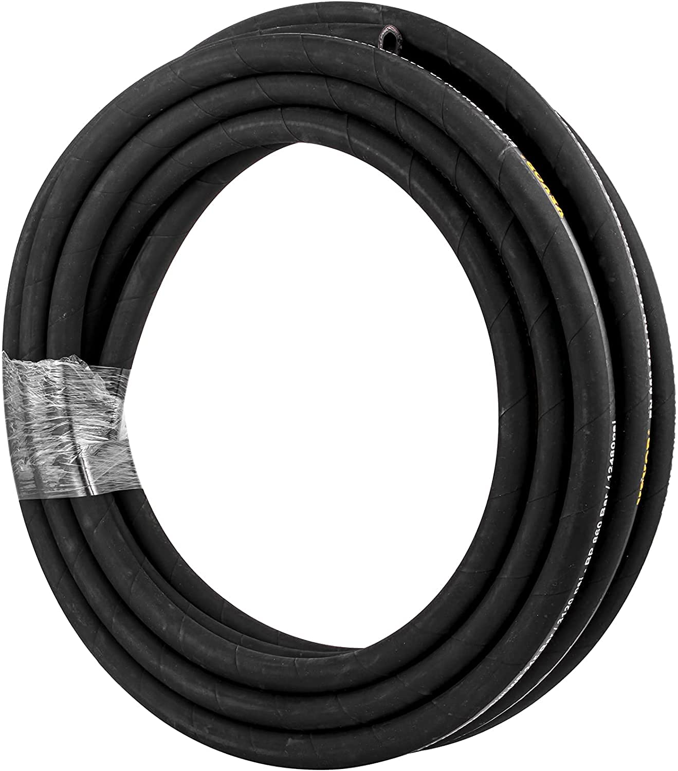 VEVOR Hydraulic Hose 1/4 inch x 100 ft, Coiled Hydraulic Hose 5800 PSI