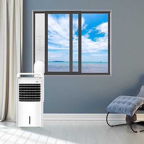 Miniatura 5 de Kit de ventilación de ventana de CA portátil con manguera de 5 pulgadas, kit de sellado de ventana de 6 piezas para aire acondicionado portátil, kit