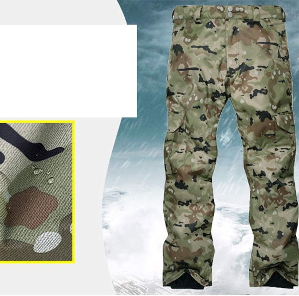Camouflage Ski Suit Men's Winter Outdoor Windproof, Waterproof and Warm Snow Pants