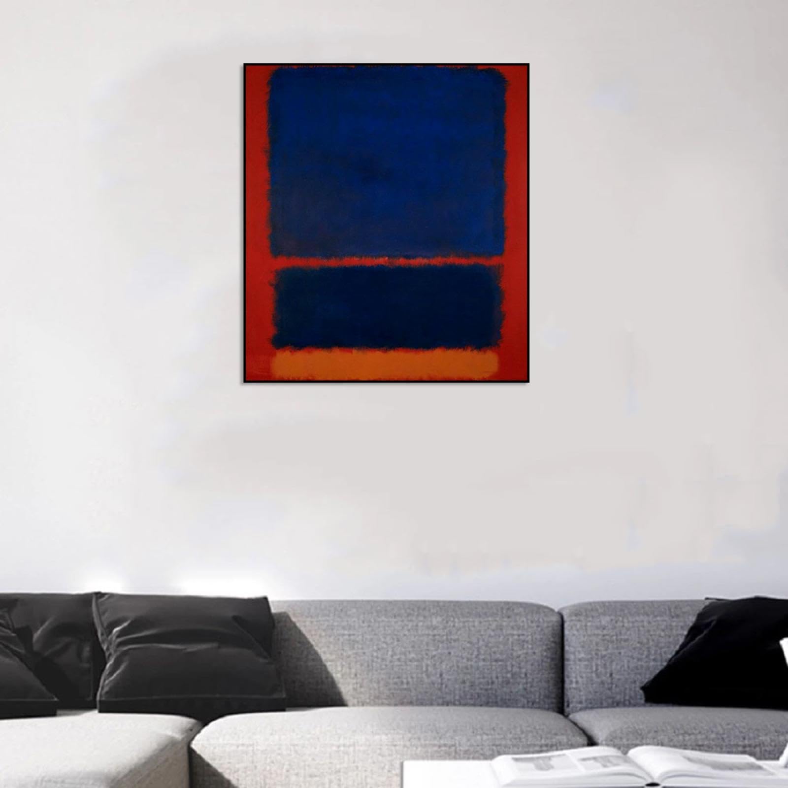 Phyrek123 Mark Rothko Paintings Blue, Orange, Red Abstract Art
