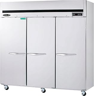 Kool-It KTSR-3 81-1/10" Three-Section Triple-Door Reach-in Refrigerator, 67 Cubic Feet