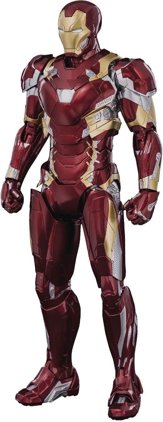 threezero Marvel Infinity Saga: Iron Man Mark XLVI 1:12 Scale DLX Collectible Figure, Multicolor