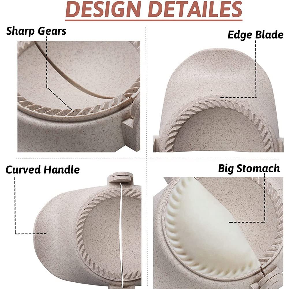 Bloepum Dumpling Maker Empanadas Mold Maker Set with Dough Cutter and Stuffing Spoon