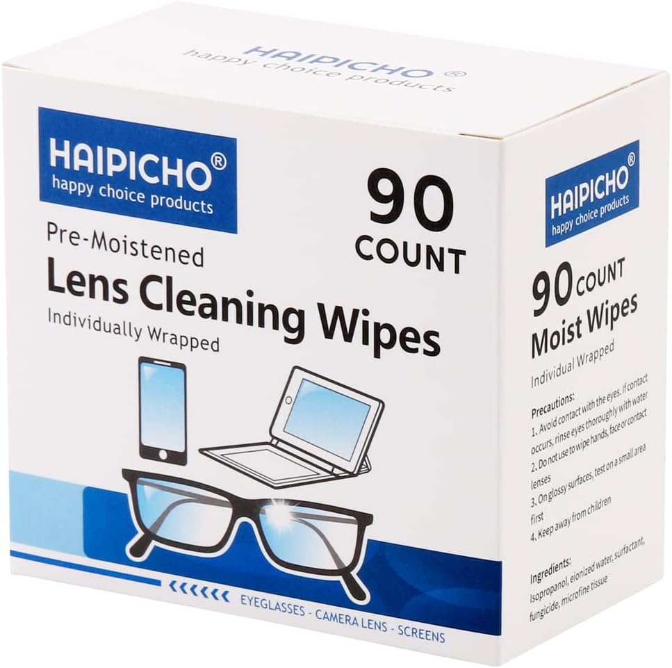 Koah PRO Pre-Moistened Lens Cleaning Wipes – 400 Pack, Safe For Camcorders & Optics