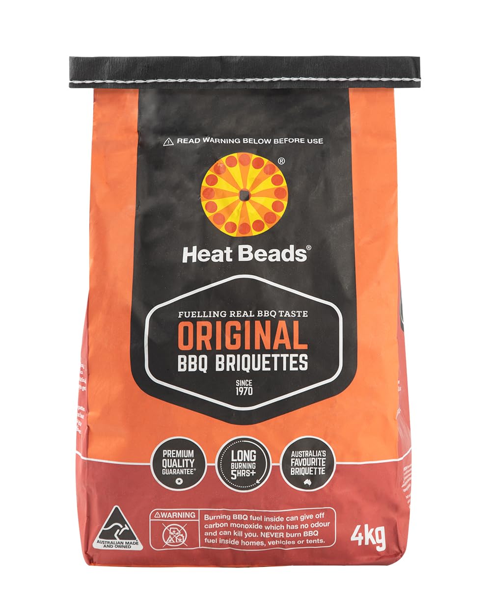 Heat Beads BBQ Briquettes 4 KG – Long Lasting Charcoal for BBQs – Barbecue Charcoal Briquettes