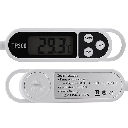 Miniatura 7 de Qiilu Read Probe Thermometer, 1Pc LCD Digital Cooking Food Probe Thermometer Kitchen BBQ Meat Temperature Measurement - Design