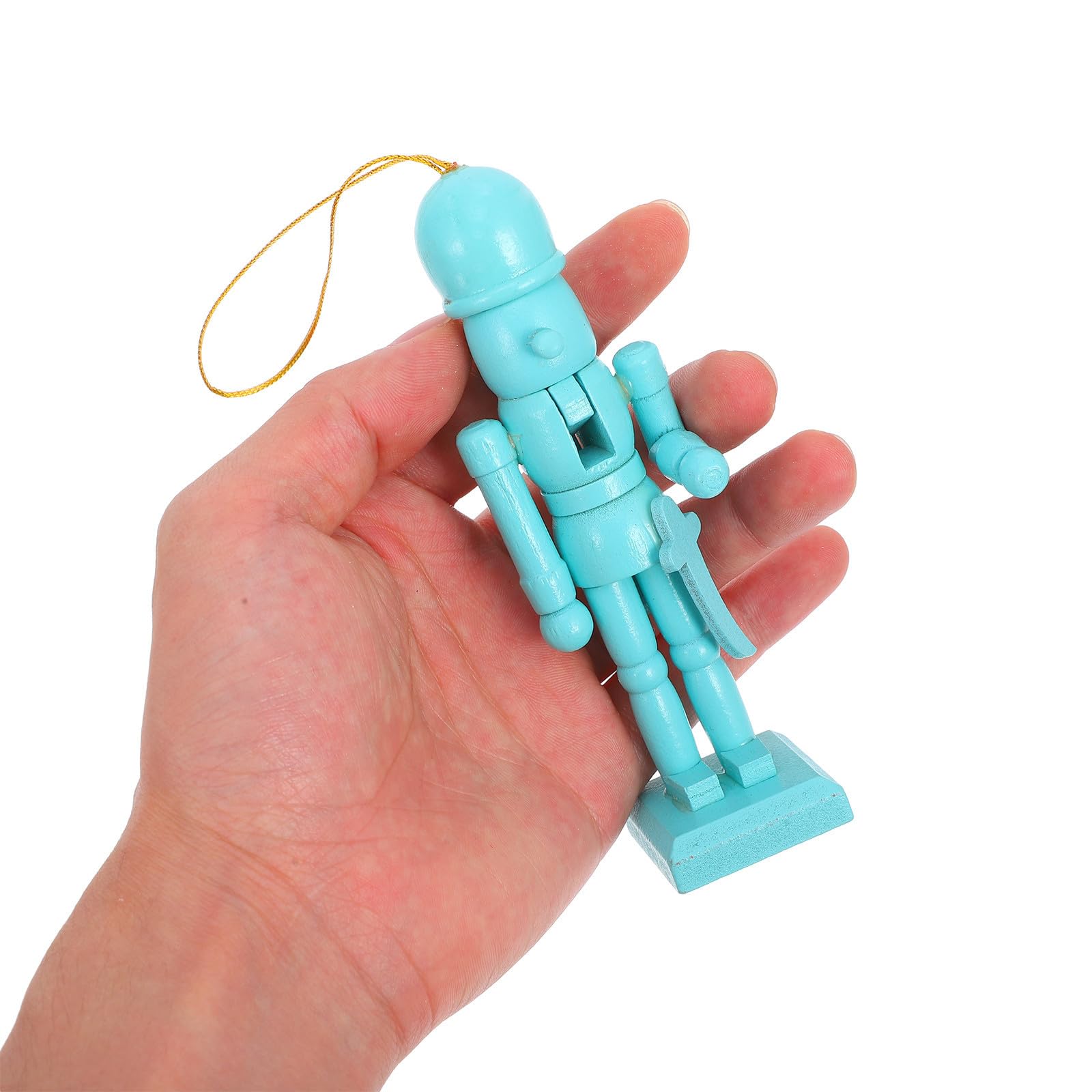 Toyvian 24 Piezas Cascanueces Navideños Colgantes de Madera, 12 Cm | Colores Brillantes, Estilo Clásico Festivo, para Árbol de Navidad y Ventana, Fácil de Colgar