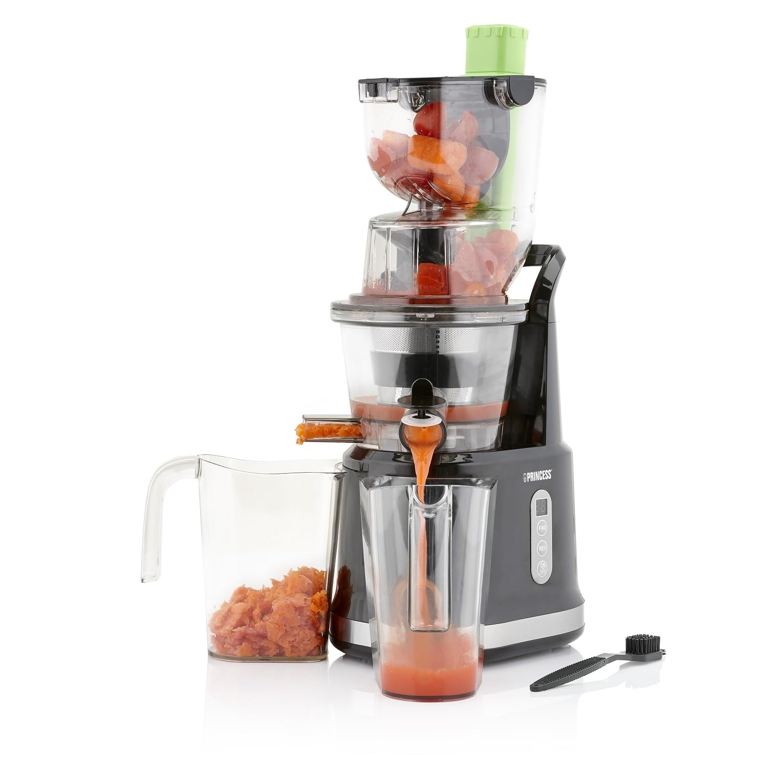 Princess 202045 Easy Fill Slow Juicer – Extra großer Fülltrichter – Hoher Saftertrag