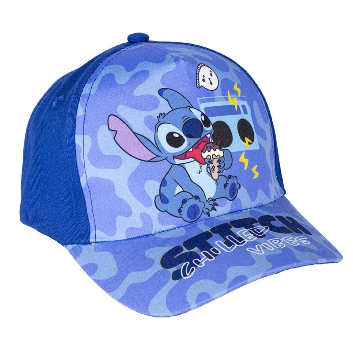 DisneyStitch Hat for Girls, Stitch Design Children's Summer Cap, Gift for Girls, Adjustable Cap