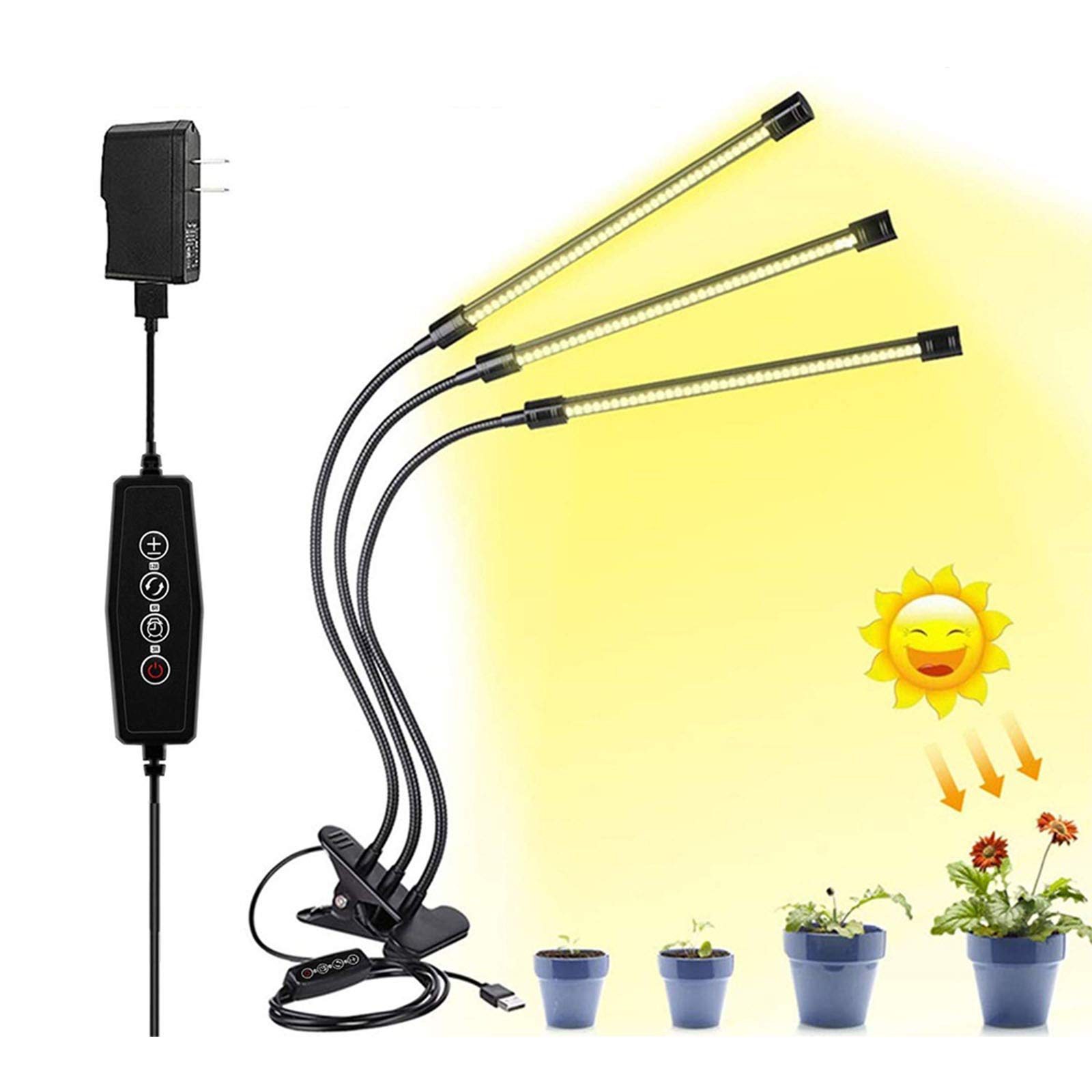 RONGGO 30W Growth Lamp for Plants Led Grow Light Full Spectrum Phyto Lamp Indoor Herbs Light for Greenhouse Led Grow Tent Plants Flowers Seedling Cultivation