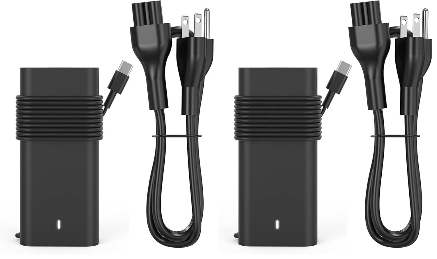 Replacement for 65W Dell Laptop USB Type C AC Power Adapter Include Power Cord for Dell Latitude 3340 3440 3540 5340 5440 5540 7340 7440 7640 9440 2in1 (Pack of 2)