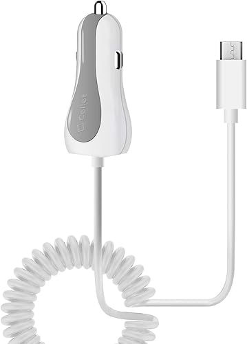 Miniatura 5 de Cellet Cargador de coche USB dual de 2.4 amperios de carga rápida con cable micro USB de 6 pies compatible con LG Aristo 2 Plus Enlighten Optimus
