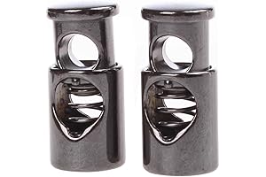 Pack of 10 Metal Toggle Spring Stop for 5mm Cord Packs