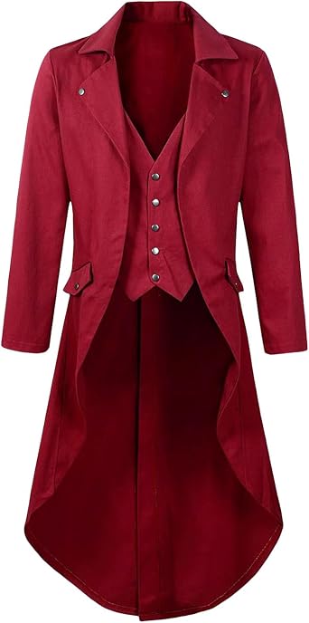 JZYBHL Tuxedo, Mens, Halloween, Cosplay, Jacket, Prince, Medieval European Costume, Noble Gentleman, Costume, Butler Tuxedo, Cultural Festival, Stage Costume, Gothic Performance, Court Clothes