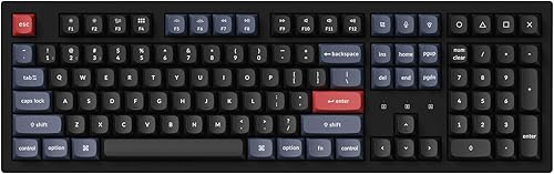Keychron K10 Pro QMKVIA Teclado mecánico inalámbrico personalizado, intercambiable en caliente, tamaño completo, 108 teclas programable, interruptor