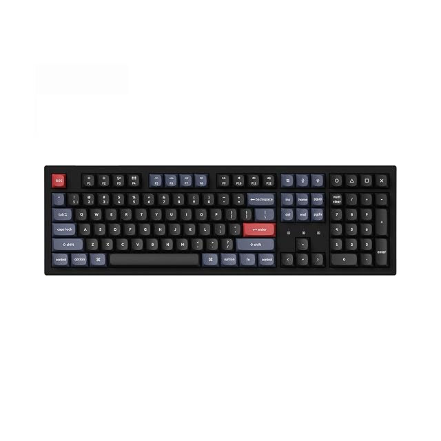 Keychron K10 Pro QMK VIA Custom Wireless Mechanical Keyboard Hot-Swappable Full Size 108 Keys Programmable White LED Backlit