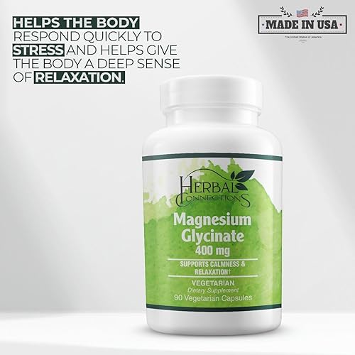 Miniatura 4 de Glicinato de magnesio - Suplemento para apoyar el alivio del estrés, el sueño, la salud del corazón, los nervios, los músculos y el metabolismo* -