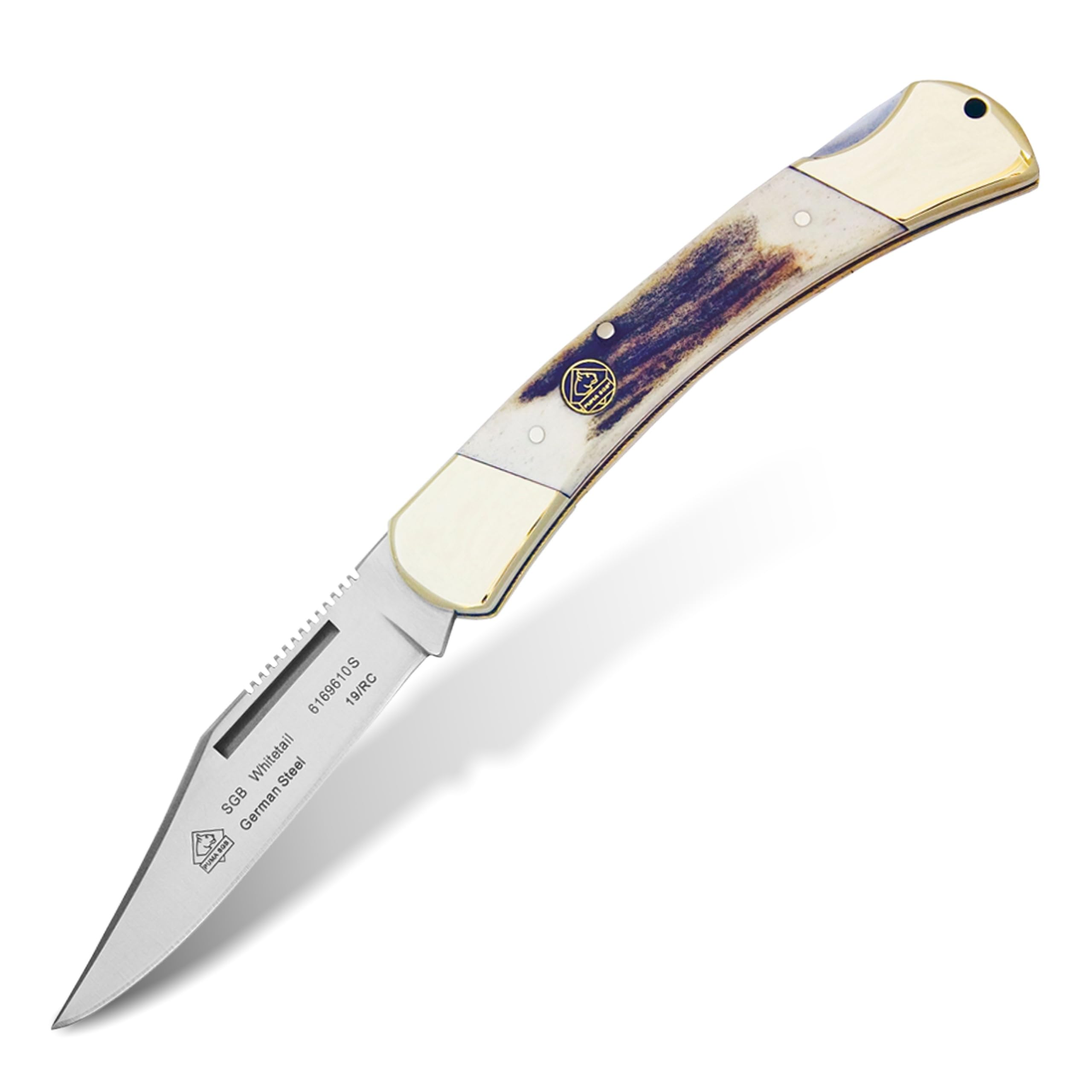 Amazon.com: Puma SGB Whitetail - Pocket Knife with Genuine Stag