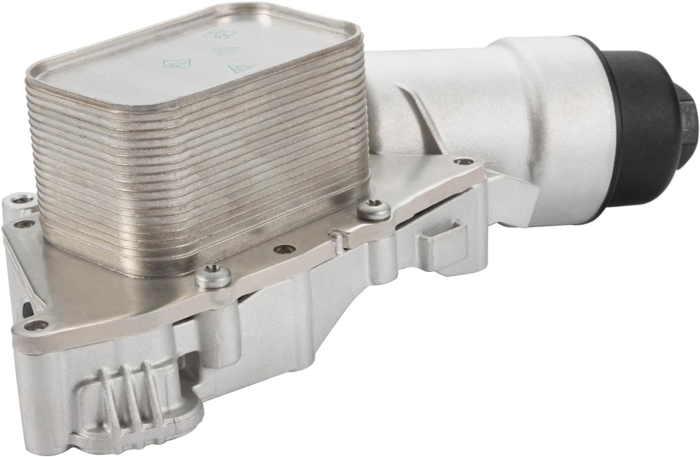 Engine Oil Cooler Filter Housing Silver Compatile with Mini Cooper Clubman 2016-2019,Countryman 2017-2019,BMW i8 2014-2020 X1 X2 11428585235