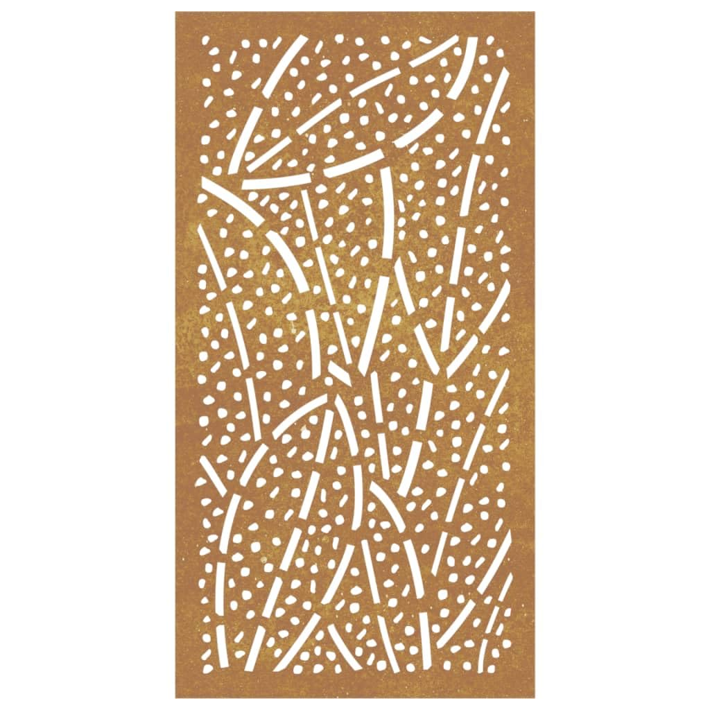 Gecheer Decorazione Muro da Giardino 105x55 cm Foglia Acciaio Corten P1875