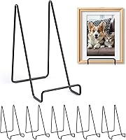 Tongyuyan 6 Pack 6 Inch Metal Plate Display Stands - Sturdy Easels for Books, Photos, Plates, Art & Collectibles