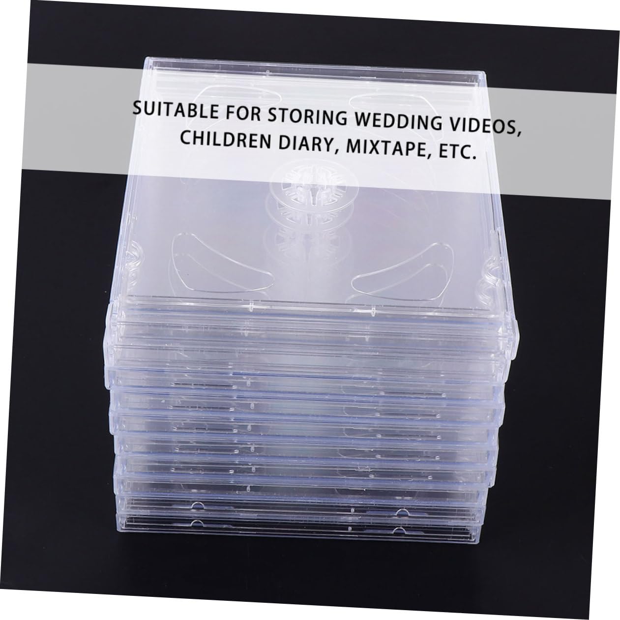 IMIKEYA 25stücke Transparente Cd-hüllen DVD-verpackungen Aufbewahrungsboxen für Medien DIY-hüllen Durchsichtig Praktisch für Zuhause und Unterwegs