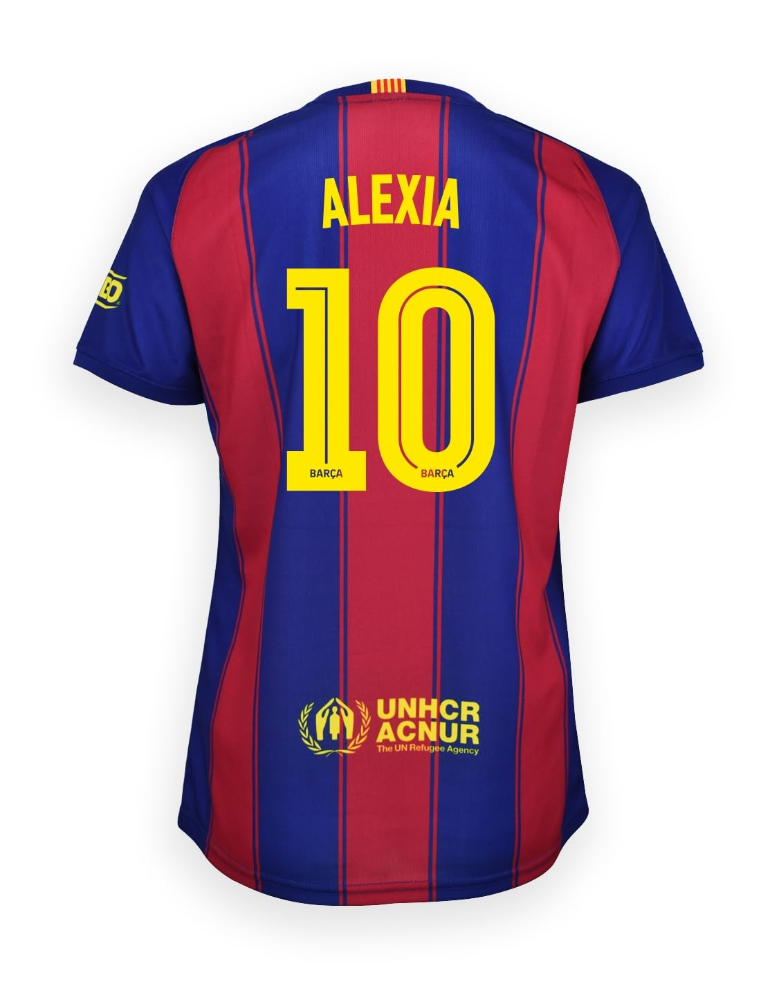 FC Barcelona FCB Camiseta Alexia 2025-26 para Mujer – Réplica Oficial(Alexia) Tallas Mujer Disponibles: XS, S, M, L, XL