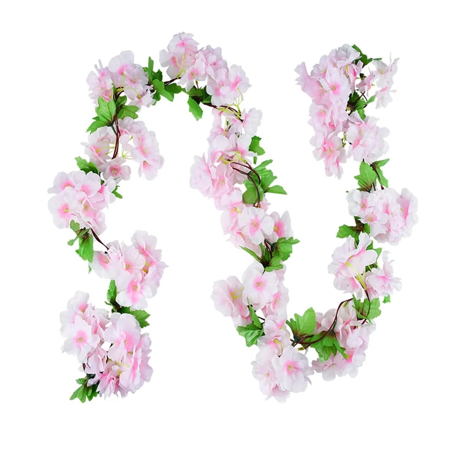 DSFIHJO Artificial Flower Vine Fake Ivy Wisteria Flowers Artificial Plant Vine Garland for Room Garden Decorations Wedding Arch Floral Decor(230cm G04)