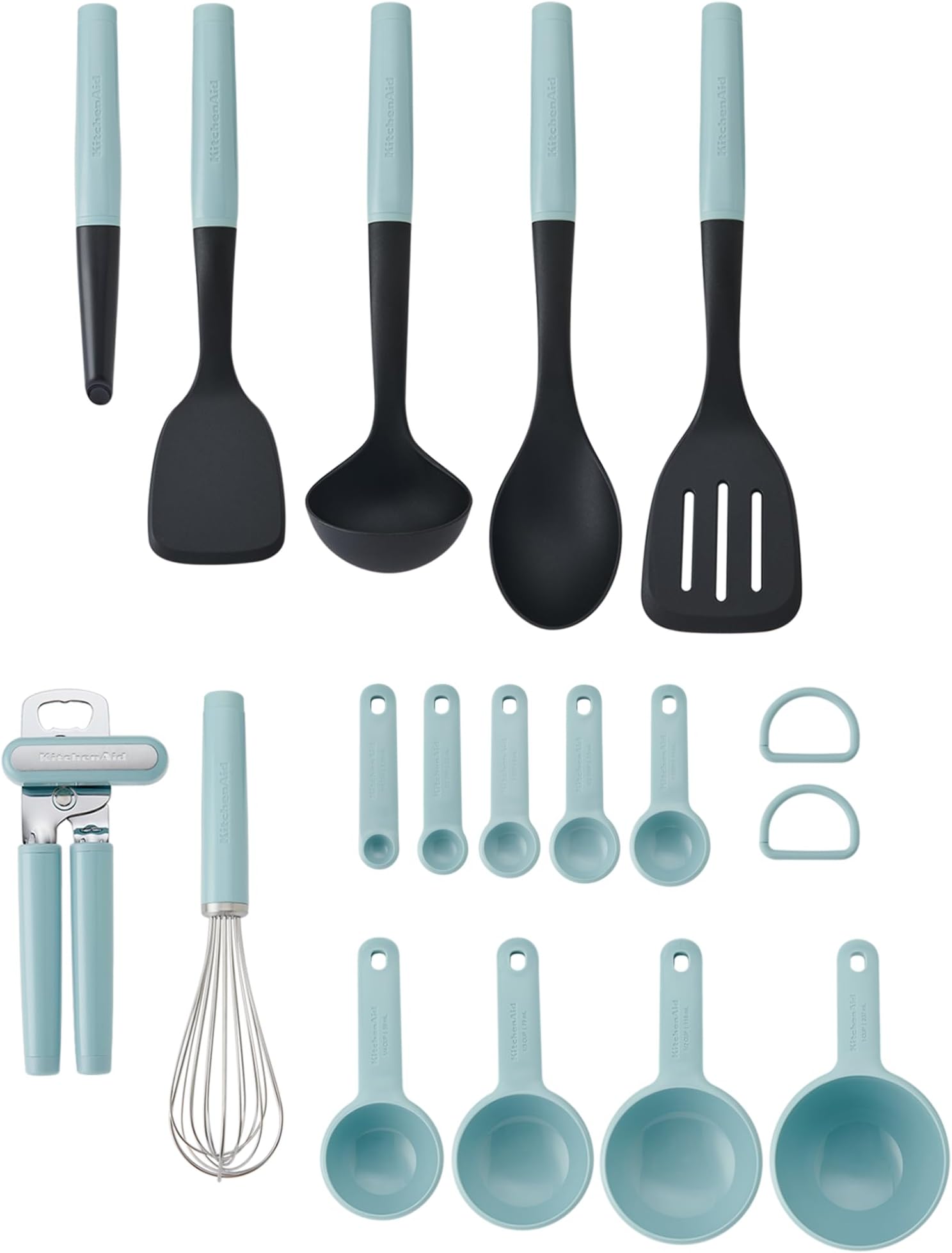 KitchenAid Universal Tool and Gadget Set, 16 Piece, Mineral Water