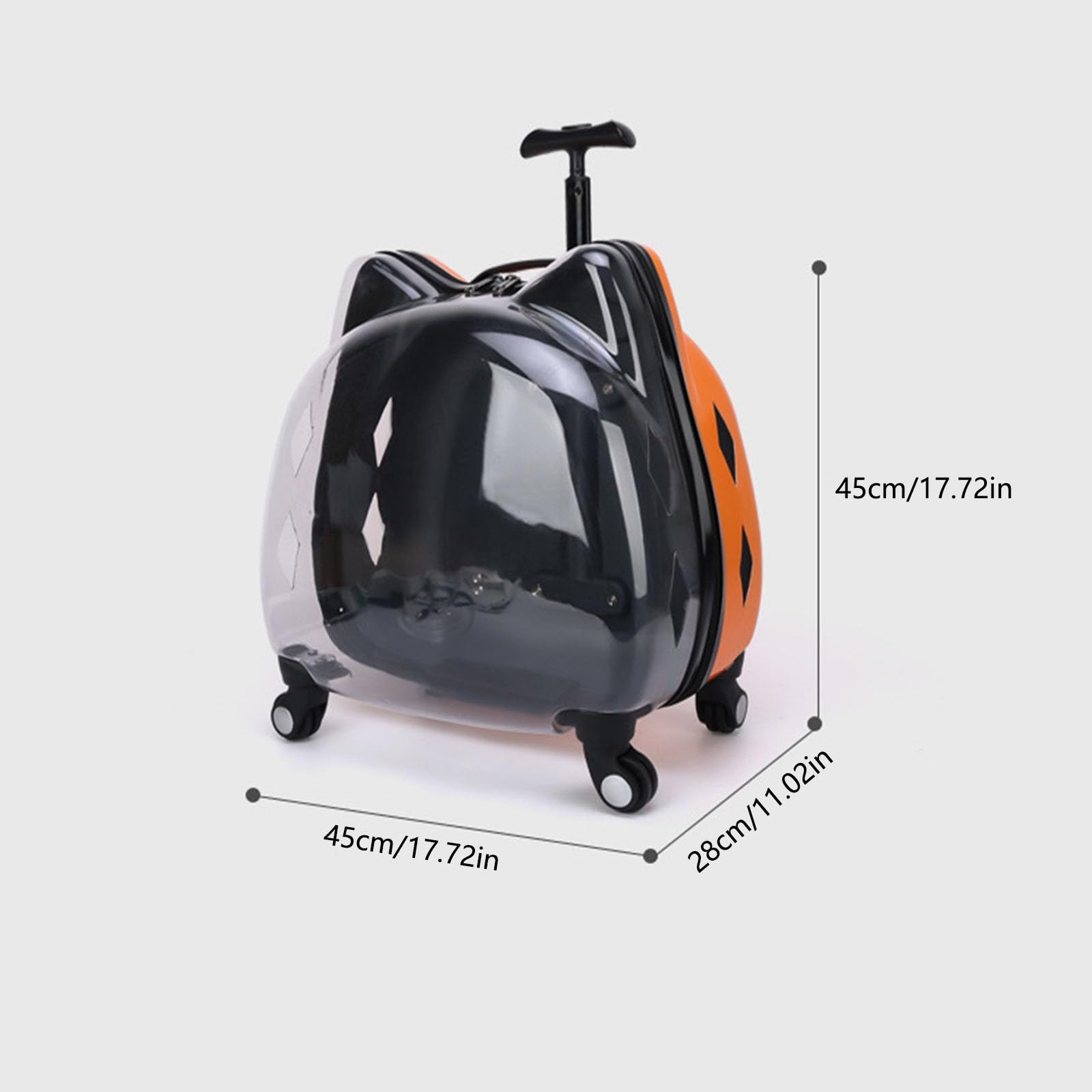 Generisch Reisetrolley für Haustiere, Haustier-Tragerucksack mit Rädern, tragbarer Outdoor-Trolley für Haustiere, leichte Tragetasche für Haustiere zum Wandern (Farbe: Rosa, Größe: A)