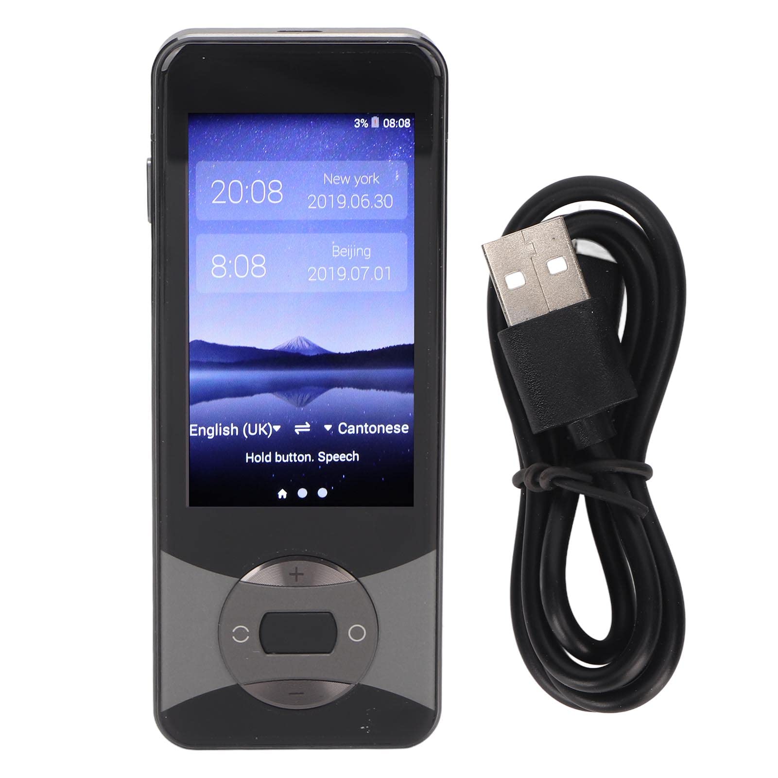 Traducteur Vocal, 127 Langues, Traduction vocale Hors Ligne, traducteur instantané multidirectionnel sans Internet, Appareil Traduction, supporte Le WiFi Bluetooth, pour Apprendre Voyager