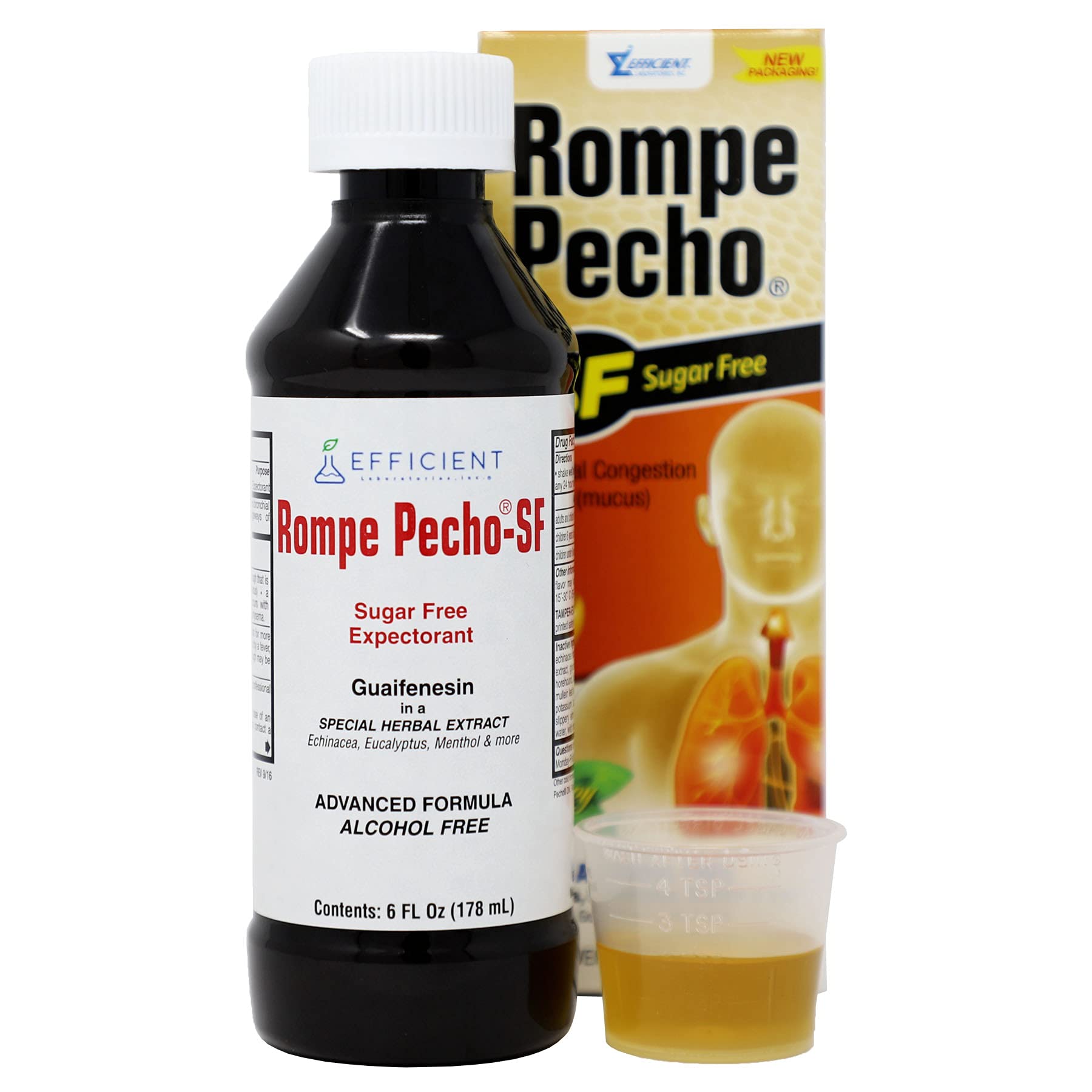 ROMPE PECHO SF (Sugar-Free) 6oz - Cold & Cough Syrup