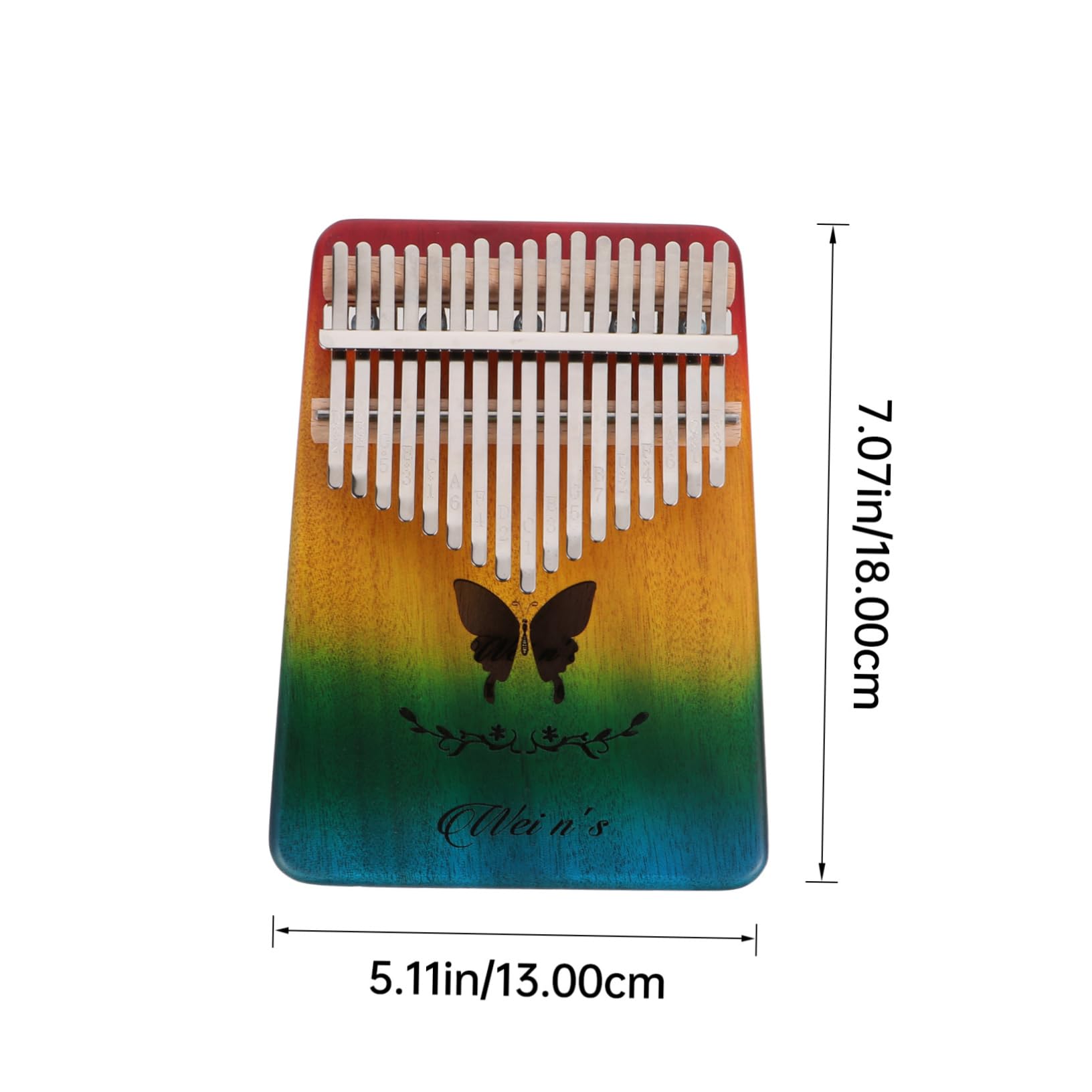 BESTonZON Beginner's Kalimba Thumb Piano 17 Keys Mini Electric Piano Wooden Kids Musical Instrument
