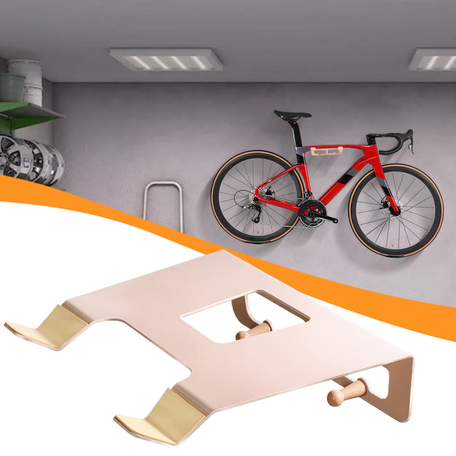 Support de rangement intérieur pour vélo, support mural pour vélo Support | Support de rangement mural robuste pour vélos de route, hangar pour maison, maga