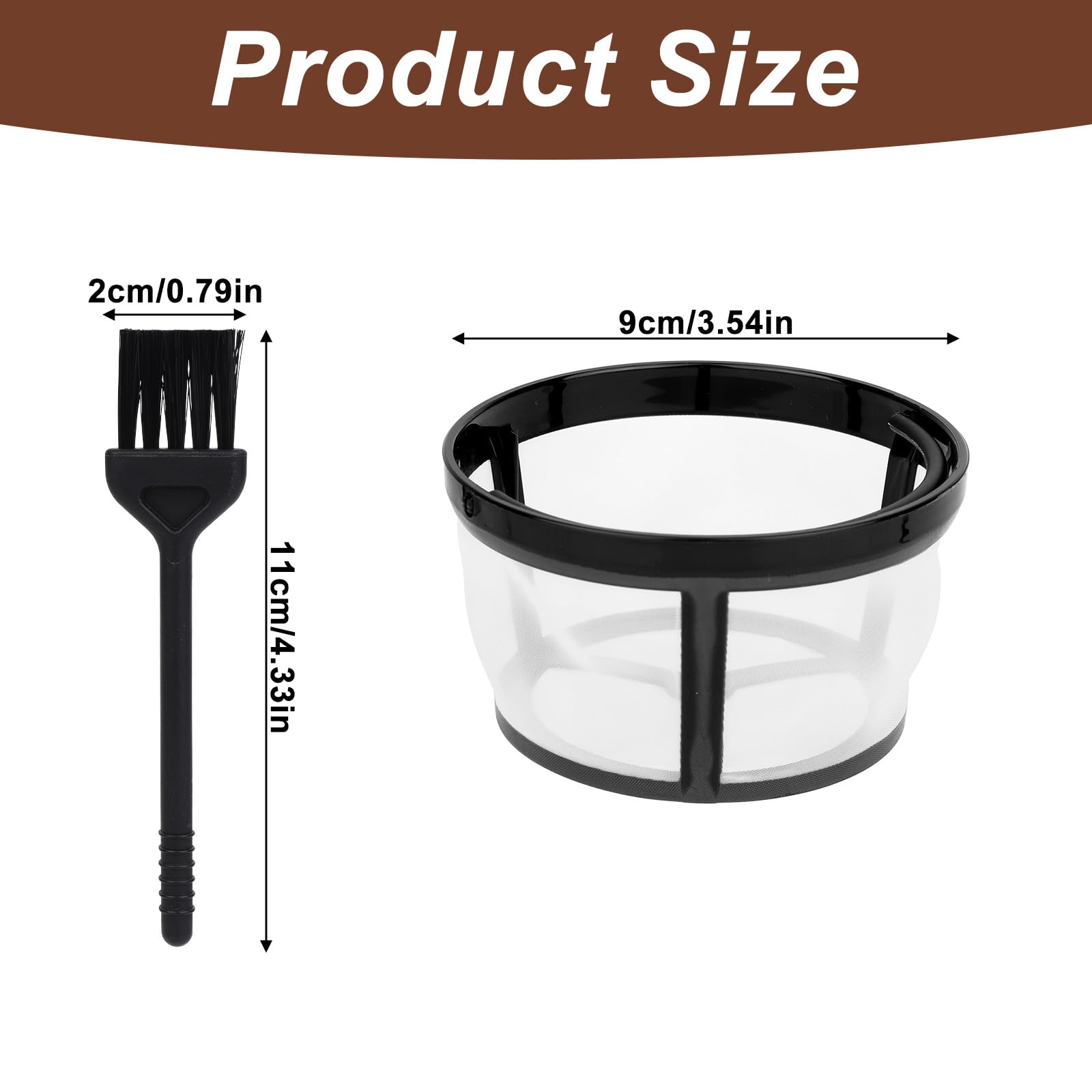 Amazon.com: 2 Pack Reusable Coffee Filters, 4-5 Cup Nylon Mesh Filter Basket  with Handle Compatible with Mr. Coffee Makers and Brewers, Easy to Clean:  Home & Kitchen