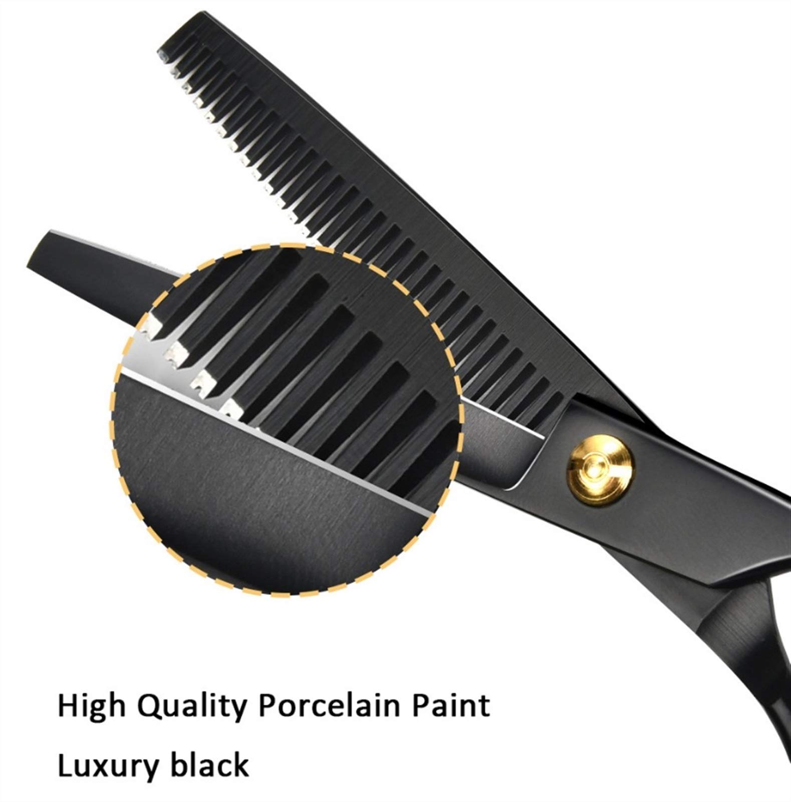 Tijeras Peluqueria Pelo tijera 6,8 pulgadas Peluquería Peluquería Corte Cizalla profesional de acero inoxidable reducción Scissor la barbería Salon Set 8 piezas