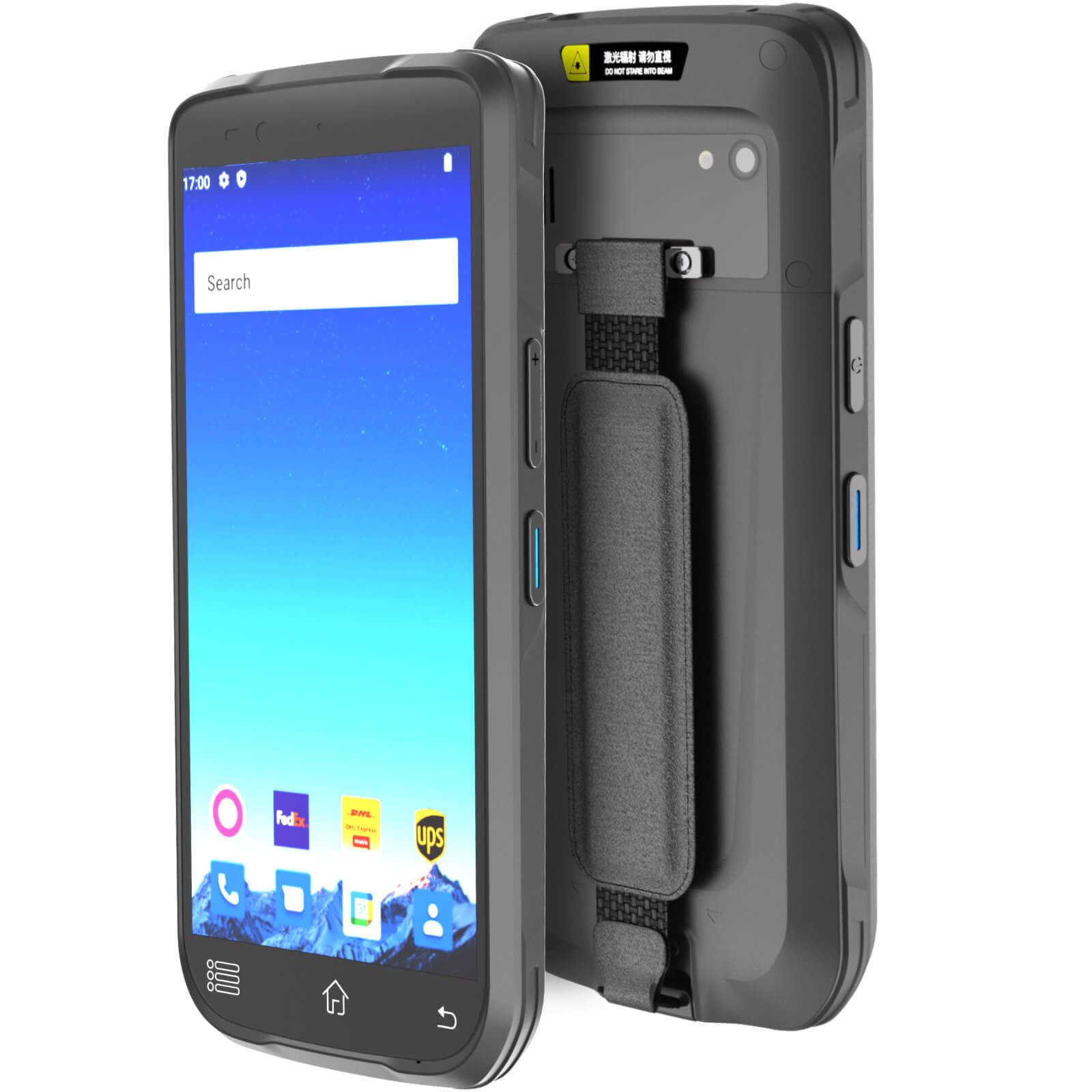 Rayoungtek Rugged Android Barcode Scanner Handheld Mobile Computer 1D 2D QR Code NFC Reader IP66 4G WiFi 6.0" Touch Screen for Inventory Retail