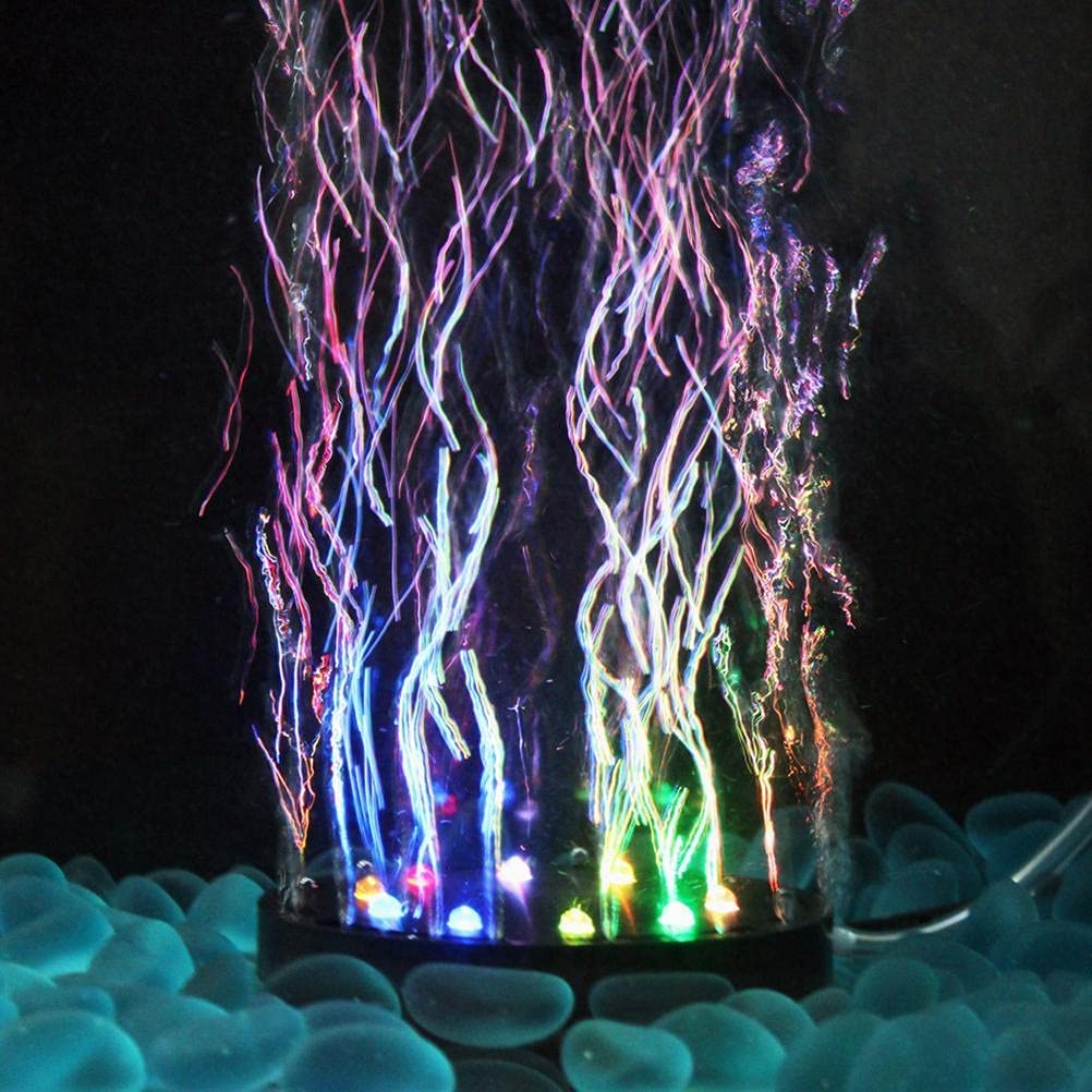 SHARRA Acuario con 12 luces LED para decoración de acuario, adecuado para estanques, acuarios y tanques de peces, ideal para bomba de aire de acuarios
